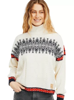 Online Dale of Norway Aspoy Ullgenser Dame Offwhite Rod Navy