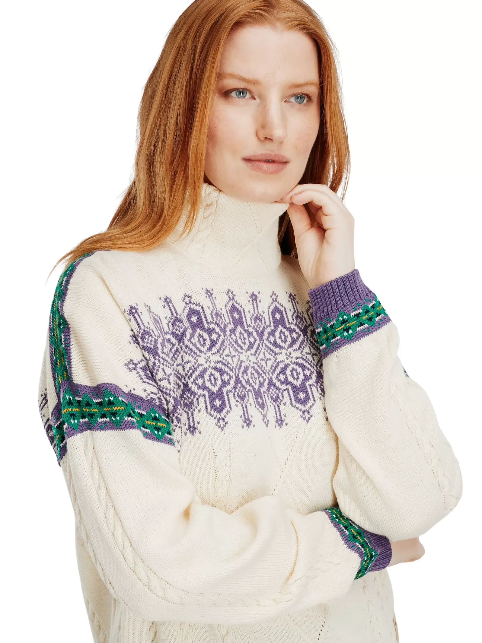 Flash Sale Dale of Norway Aspoy Ullgenser Dame Offwhite Mork Lilla