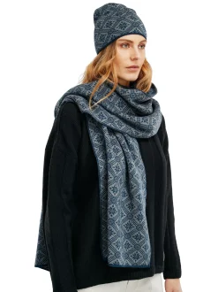 Best Sale Dale of Norway Christiania Skjerf Merino Mork Bla