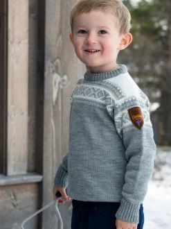 Sale Dale of Norway Cortina Ullgenser Barn Merino Lys Gra