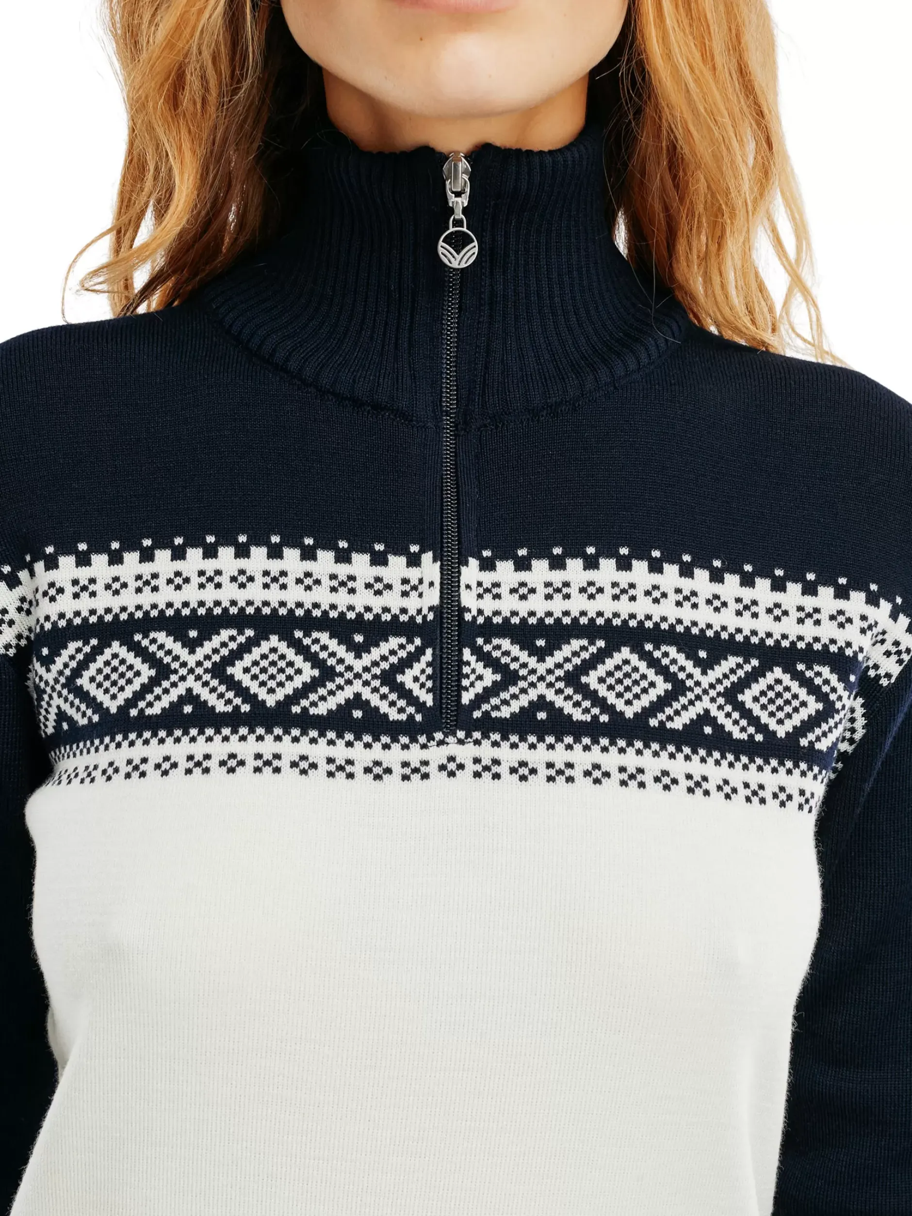 New Dale of Norway Dalestolen Merino Ullgenser Dame Offwhite/Navy