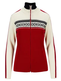 Store Dale of Norway Dystingen Damejakke Rod/Offwhite
