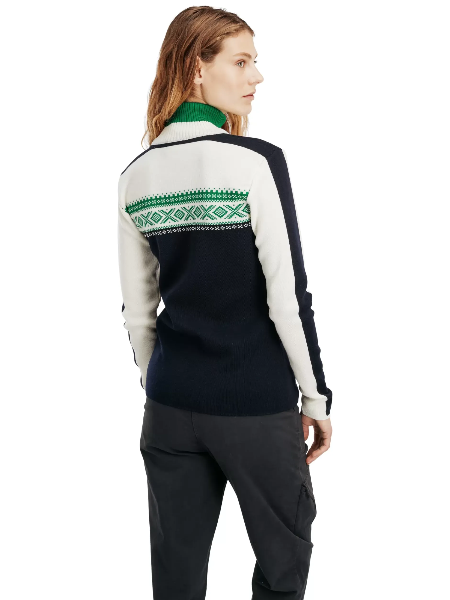 Fashion Dale of Norway Dystingen Merino Ullgenser Dame Mork Bla / Lys Gronn