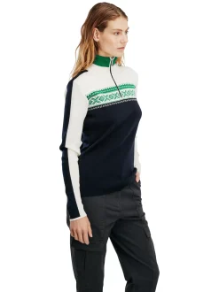 Fashion Dale of Norway Dystingen Merino Ullgenser Dame Mork Bla / Lys Gronn