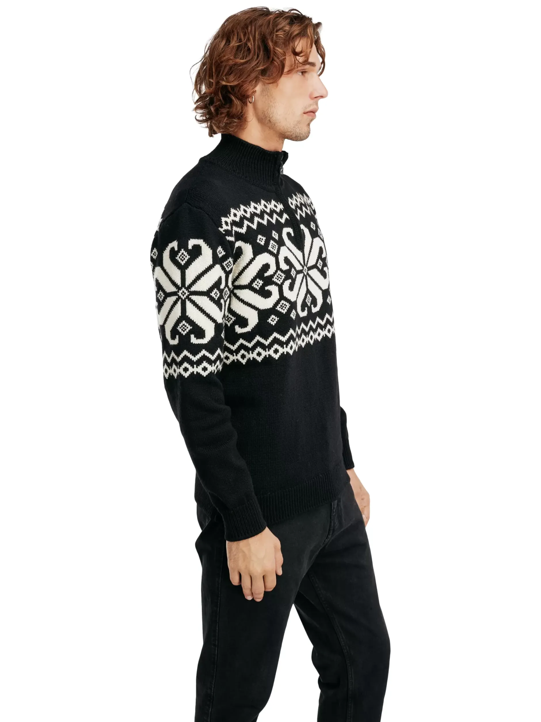 Best Dale of Norway Falkeberg Herregenser Sort Offwhite