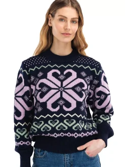 Sale Dale of Norway Falkeberg Ullgenser Dame Mork Bla / Lavender