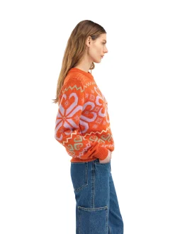 Flash Sale Dale of Norway Falkeberg Ullgenser Dame Orange Lavender