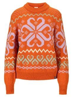 Flash Sale Dale of Norway Falkeberg Ullgenser Dame Orange Lavender