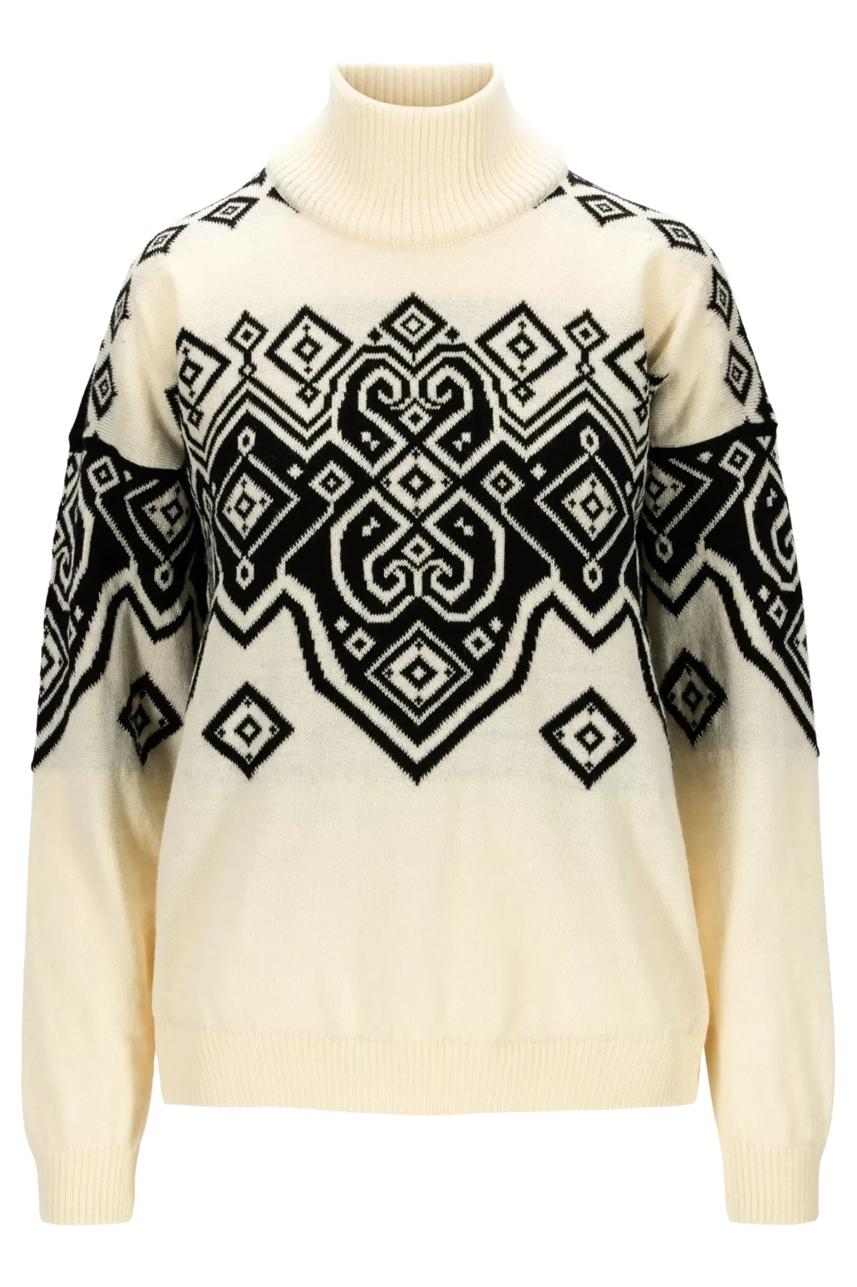 Store Dale of Norway Falun Genser - Tynn Norsk Ull Hvit