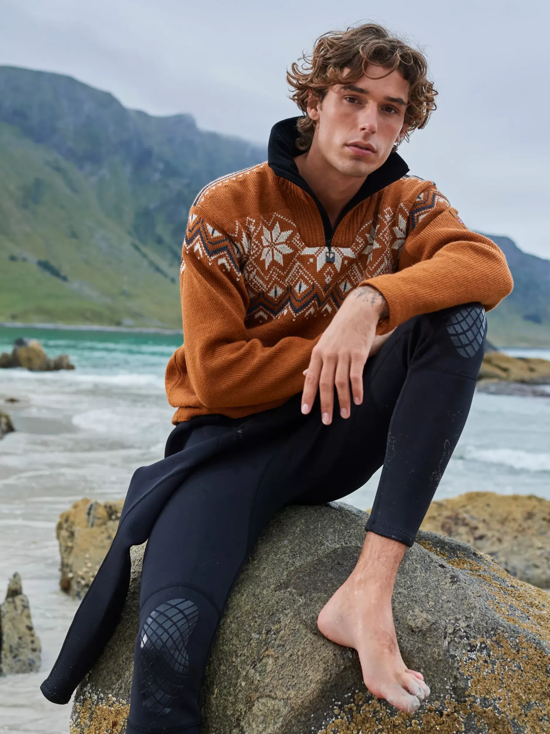 Online Dale of Norway Fongen Ullgenser - Vindstopper Brun