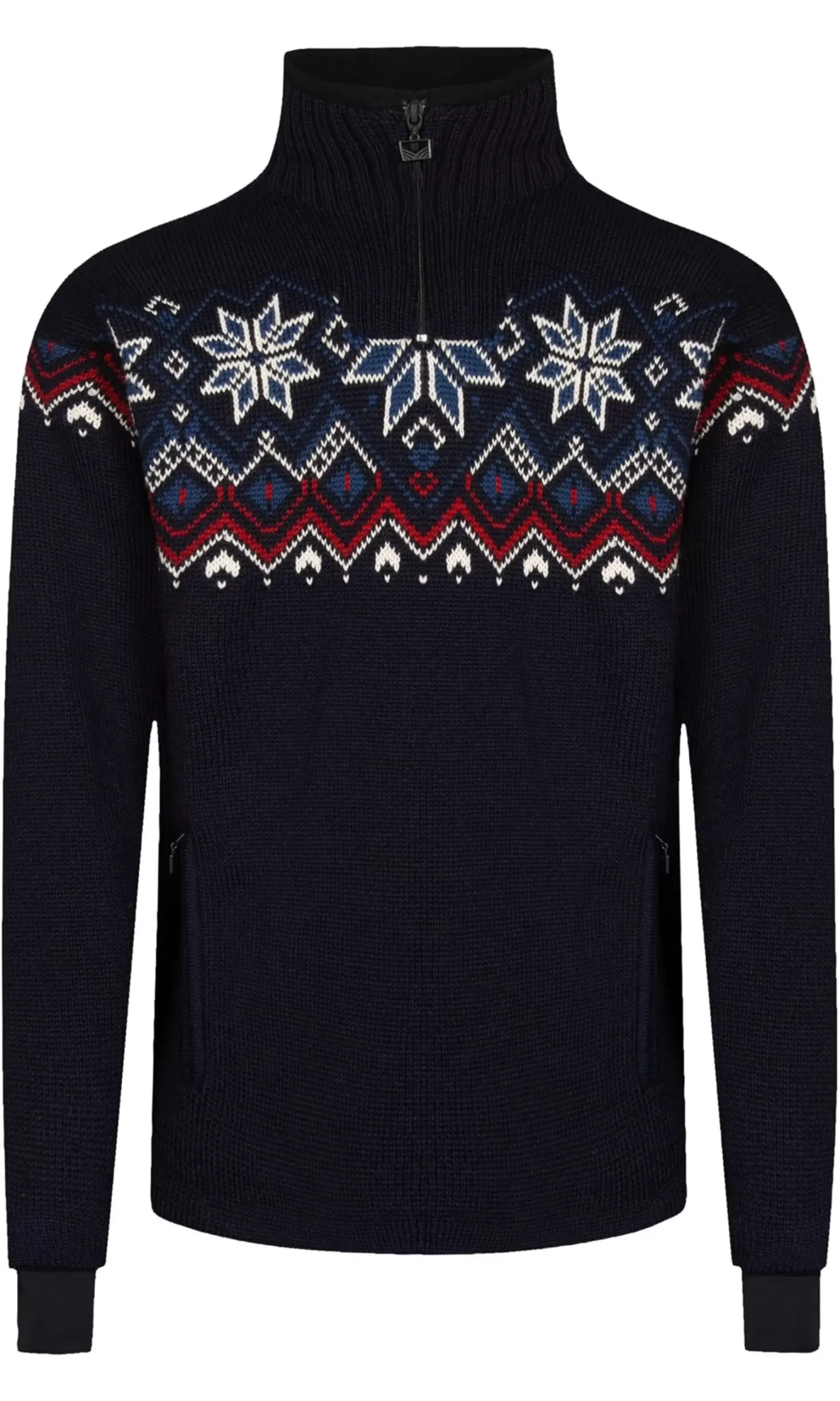 Sale Dale of Norway Fongen Ullgenser - Vindstopper Mork Bla