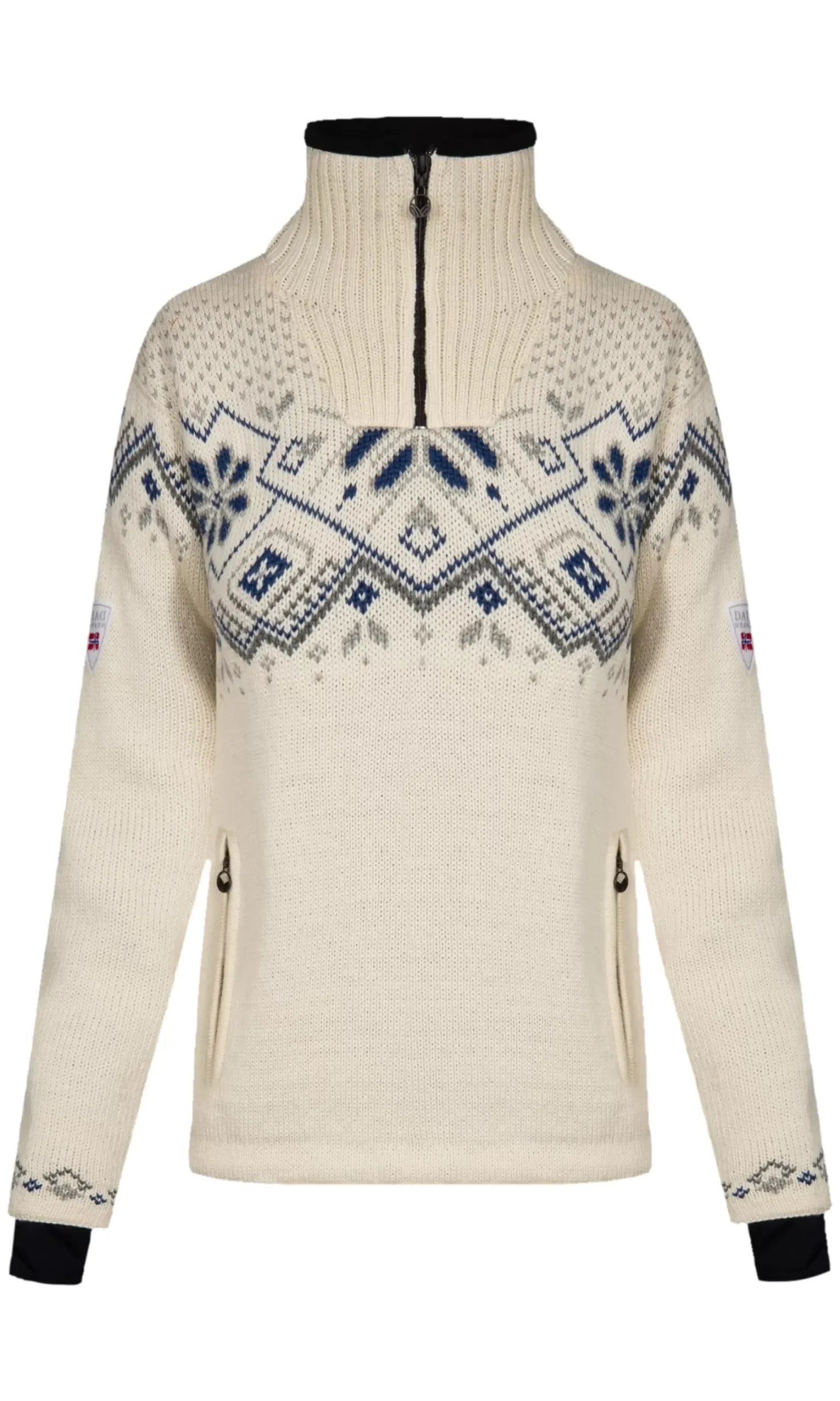 Store Dale of Norway Fongen Ullgenser - Vindstopper Hvit