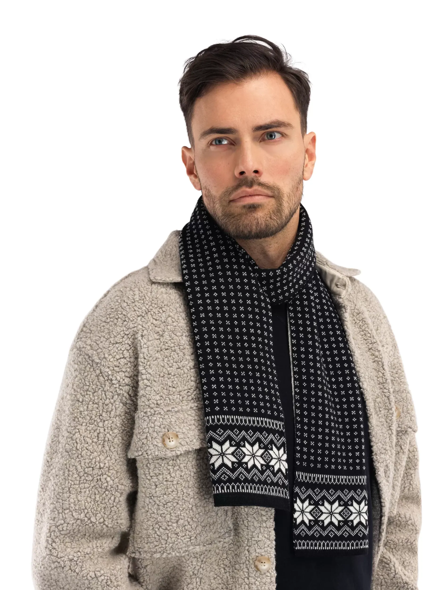 Best Sale Dale of Norway Garmisch Ullskjerf Merino Unisex Sort