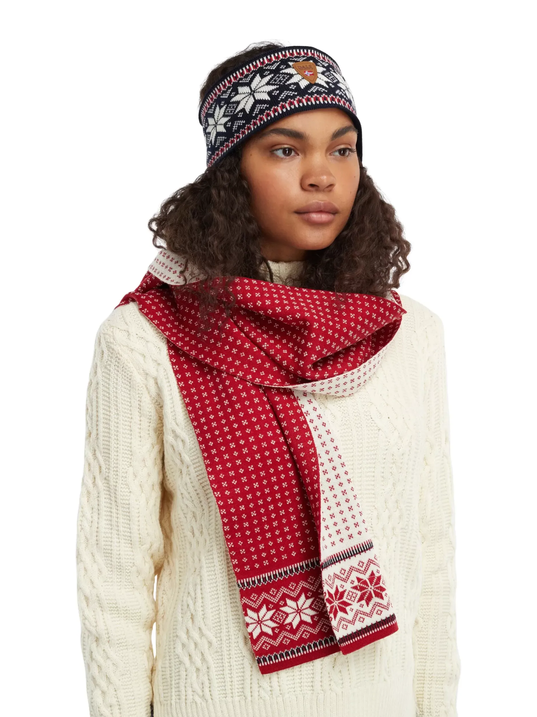 New Dale of Norway Garmisch Ullskjerf Merino Unisex Rod