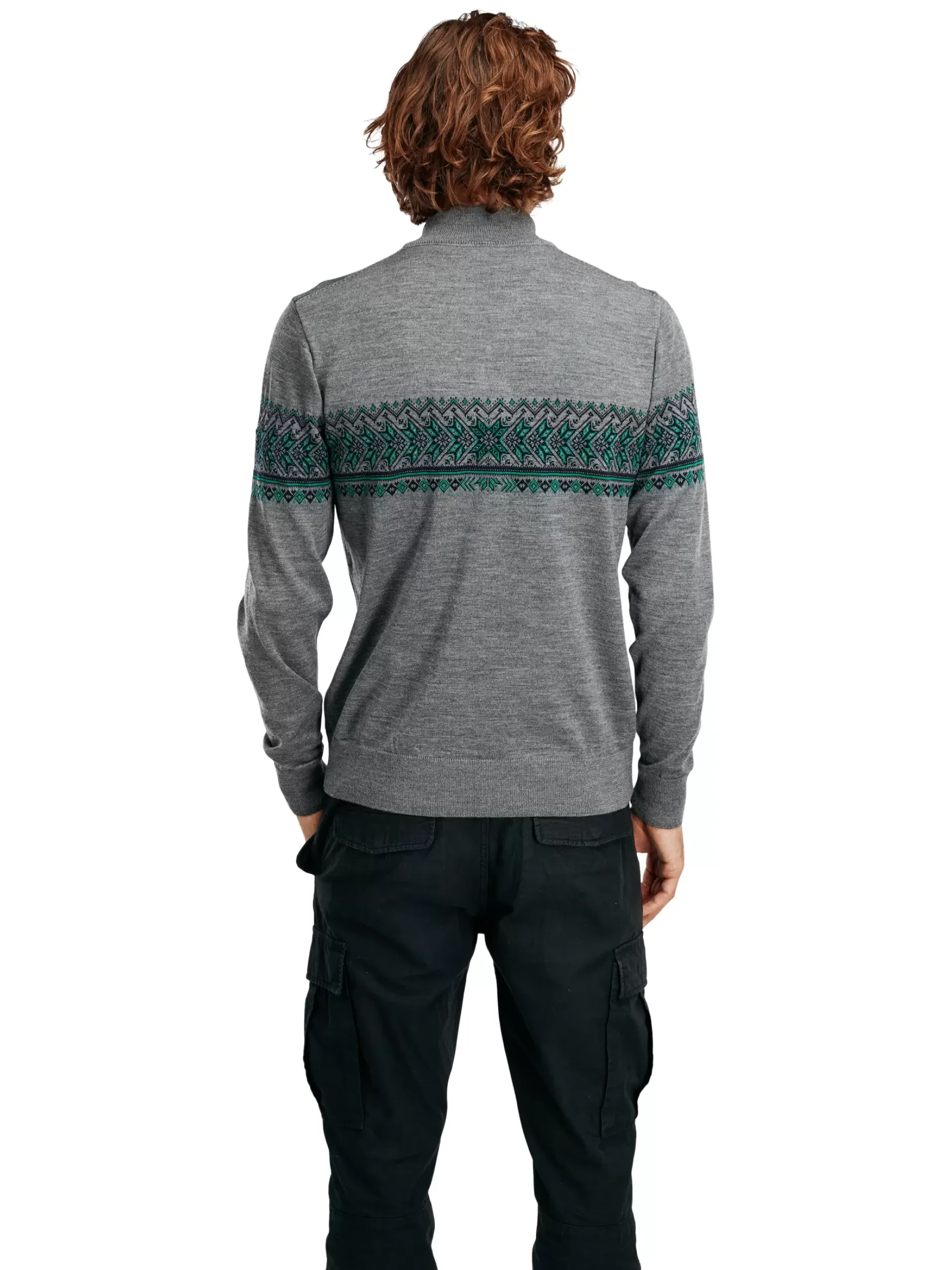 Clearance Dale of Norway Hovden Ulljakke Merino Gra / Lys Gronn