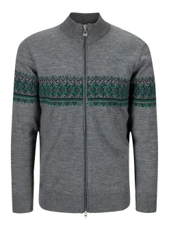 Clearance Dale of Norway Hovden Ulljakke Merino Gra / Lys Gronn
