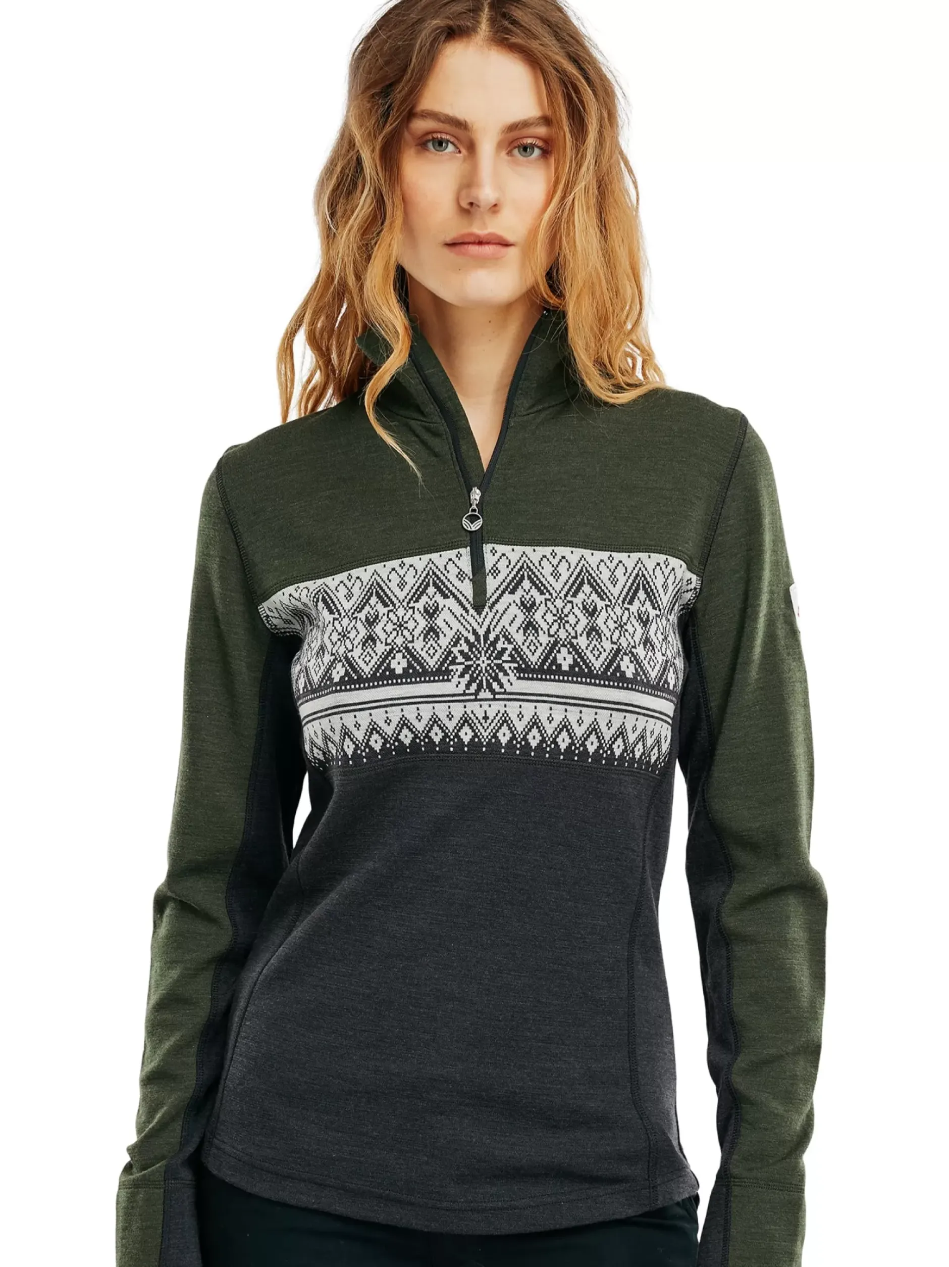 Discount Dale of Norway Moritz Basic Ullgenser Merino Mork Gronn/ Offwhite