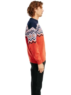 Cheap Dale of Norway Randaberg Ullgenser Herre - Merino Orange Mork Bla