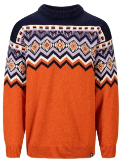 Cheap Dale of Norway Randaberg Ullgenser Herre - Merino Orange Mork Bla