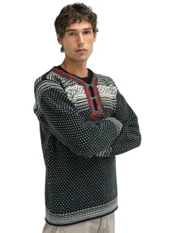 Clearance Dale of Norway Setesdal Genser Unisex - Norsk Ull Sort