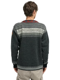 Clearance Dale of Norway Setesdal Genser Unisex - Norsk Ull Sort