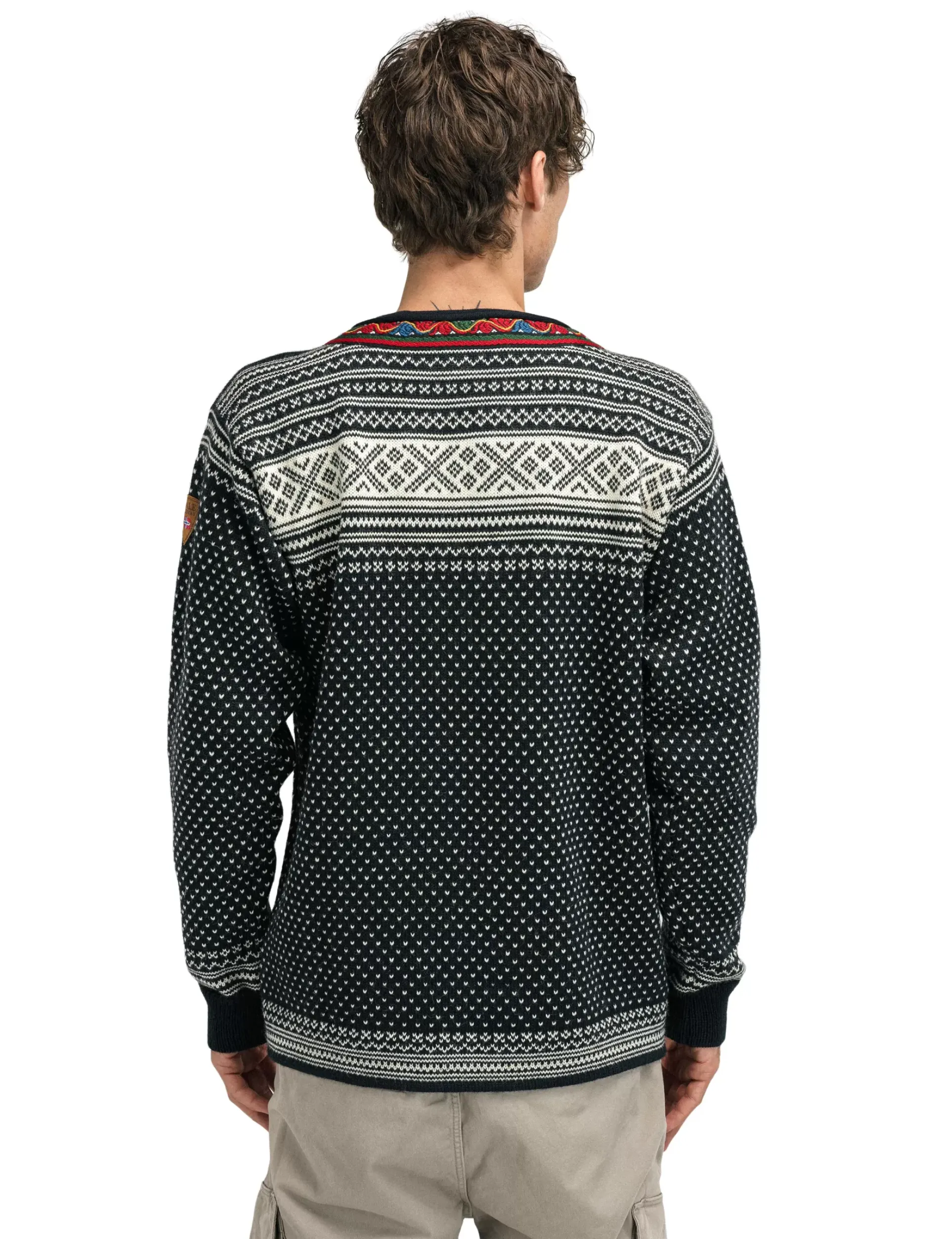 Clearance Dale of Norway Setesdal Genser Unisex - Norsk Ull Sort