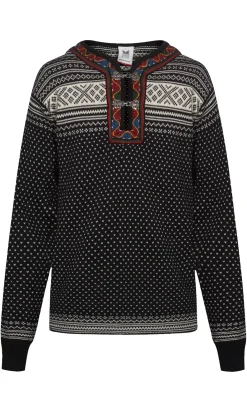 Clearance Dale of Norway Setesdal Genser Unisex - Norsk Ull Sort