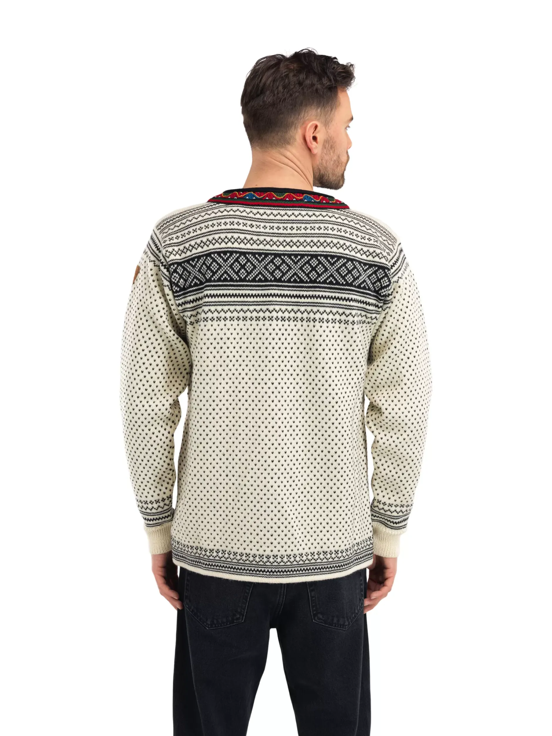 Cheap Dale of Norway Setesdal Lusekofte - Norsk Ull Offwhite/ Sort