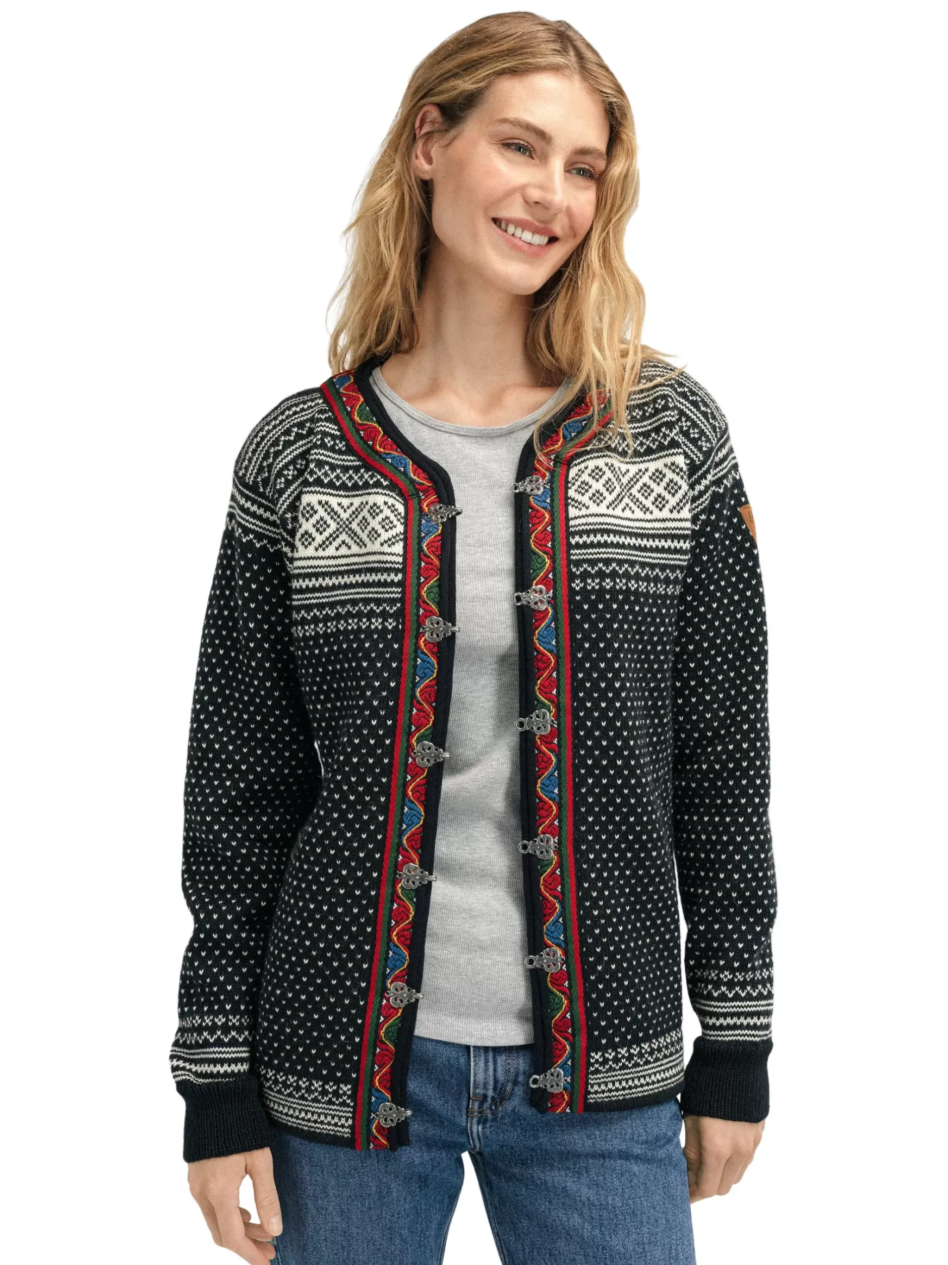 Store Dale of Norway Setesdal Lusekofte - Norsk Ull Sort