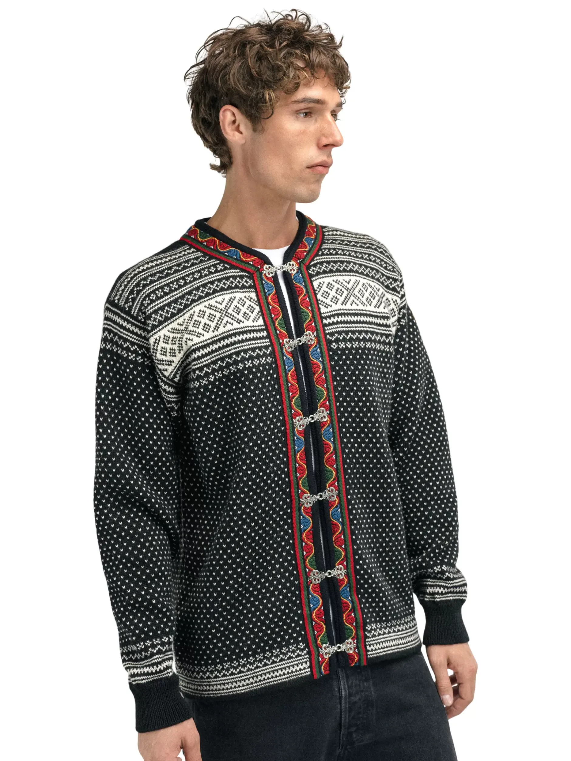 Store Dale of Norway Setesdal Lusekofte - Norsk Ull Sort