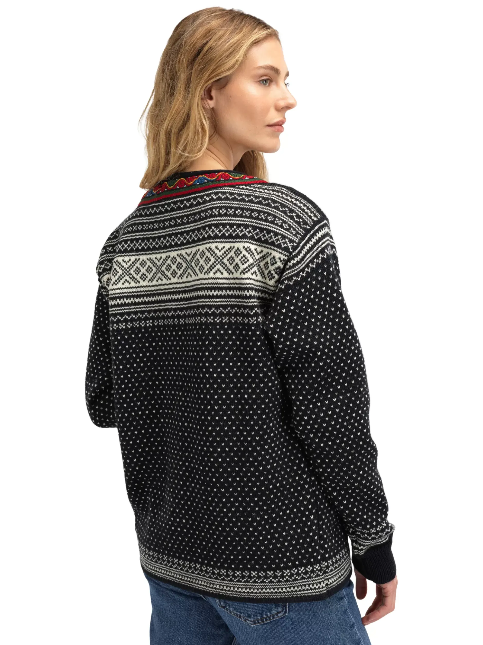 Store Dale of Norway Setesdal Lusekofte - Norsk Ull Sort