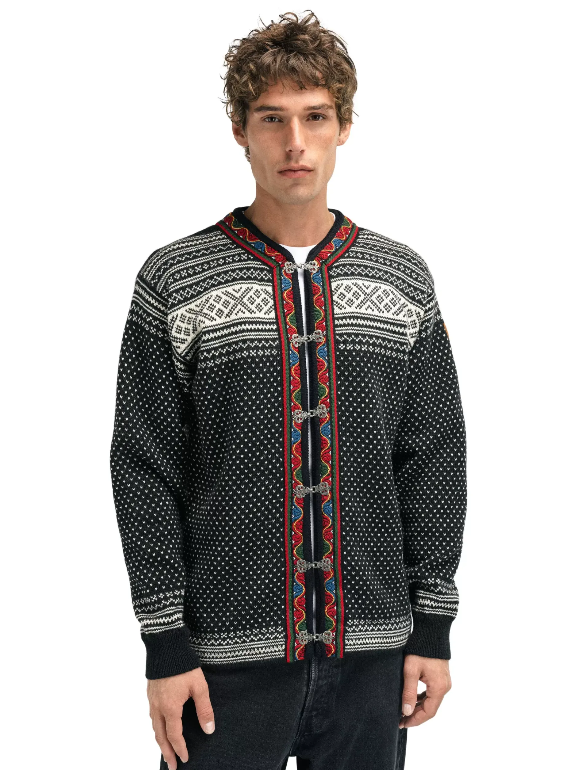 Store Dale of Norway Setesdal Lusekofte - Norsk Ull Sort