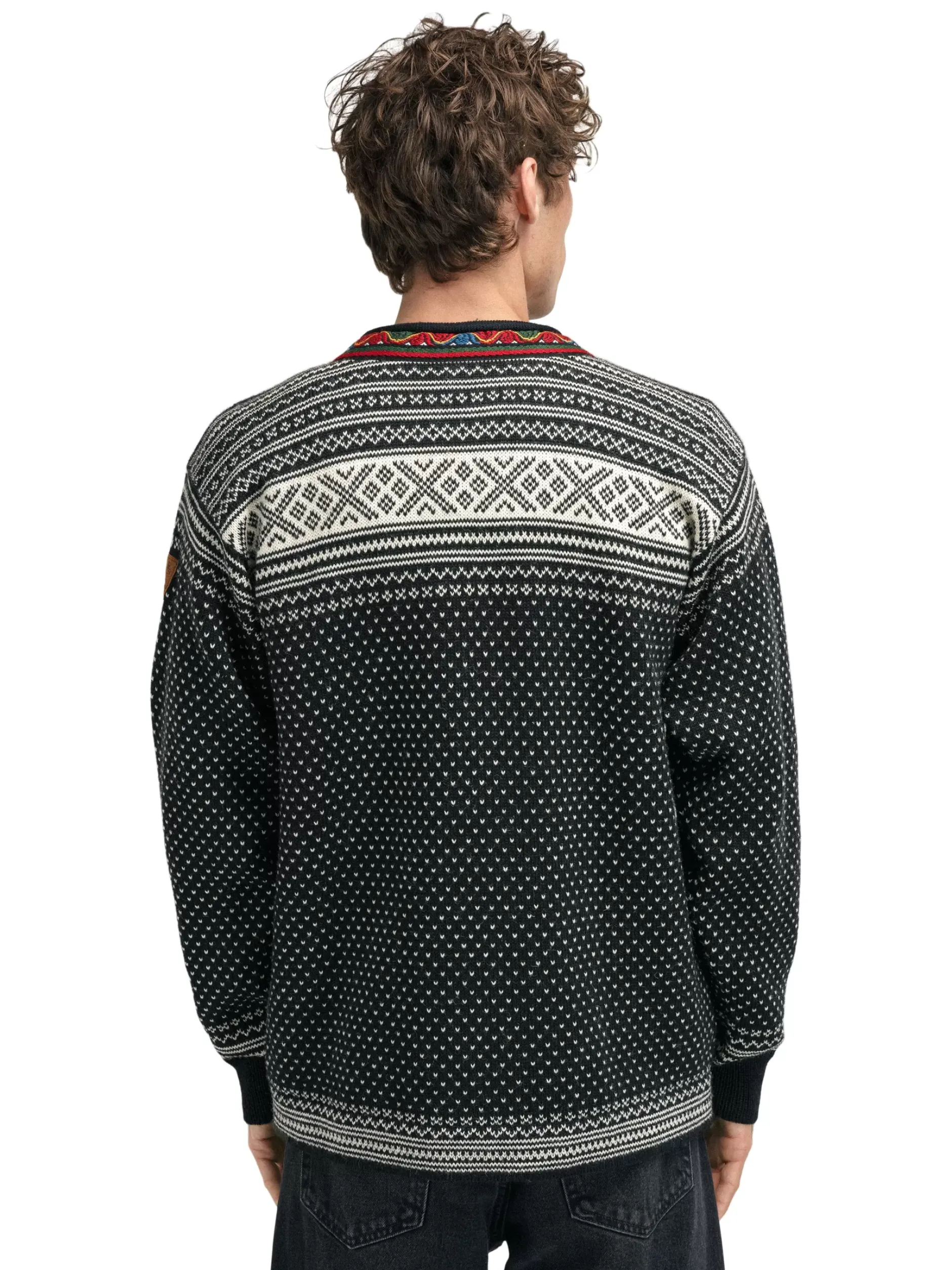Store Dale of Norway Setesdal Lusekofte - Norsk Ull Sort