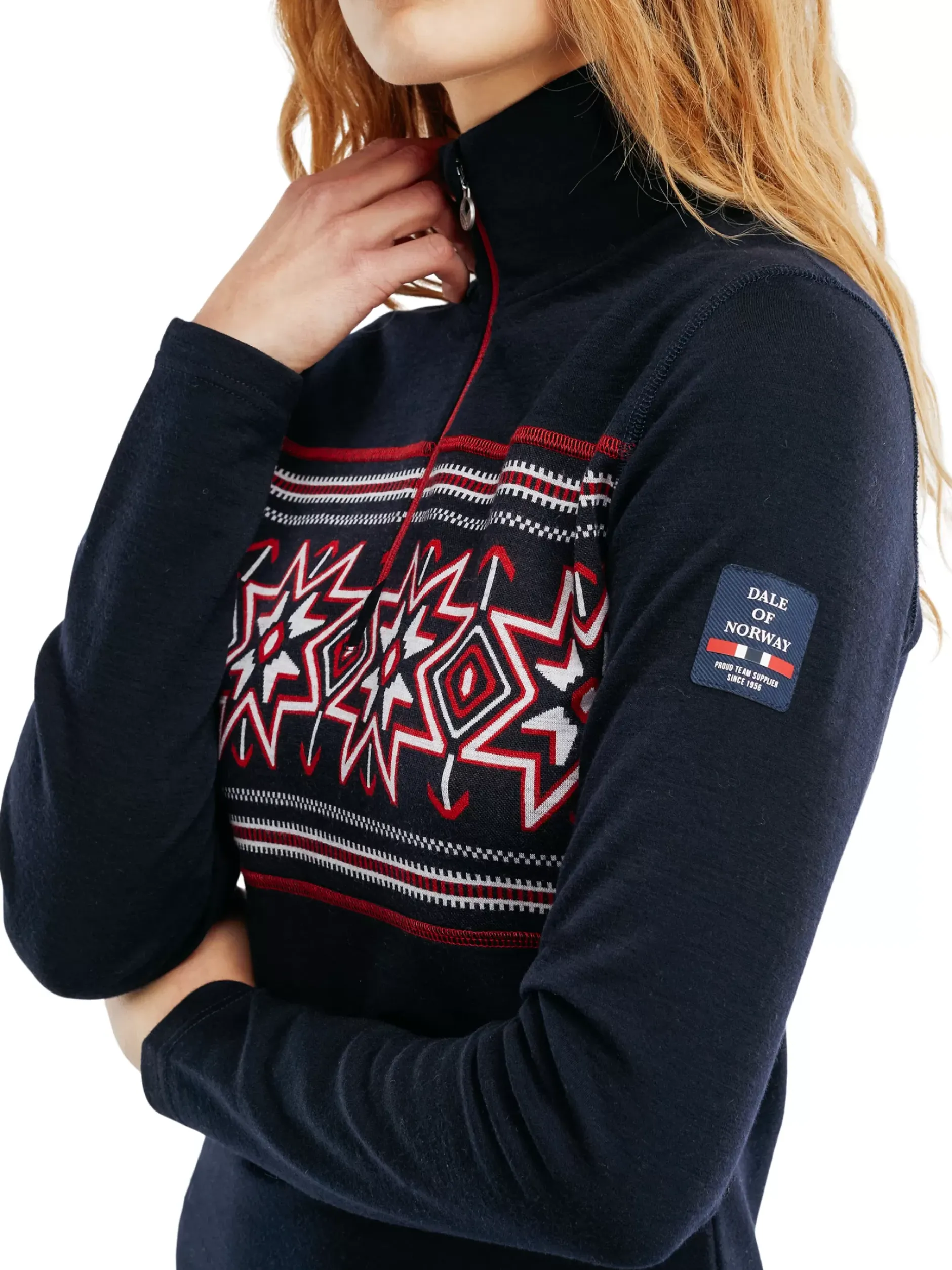 Store Dale of Norway Tindefjell Basic Merino Ullgenser Dame Mork Bla