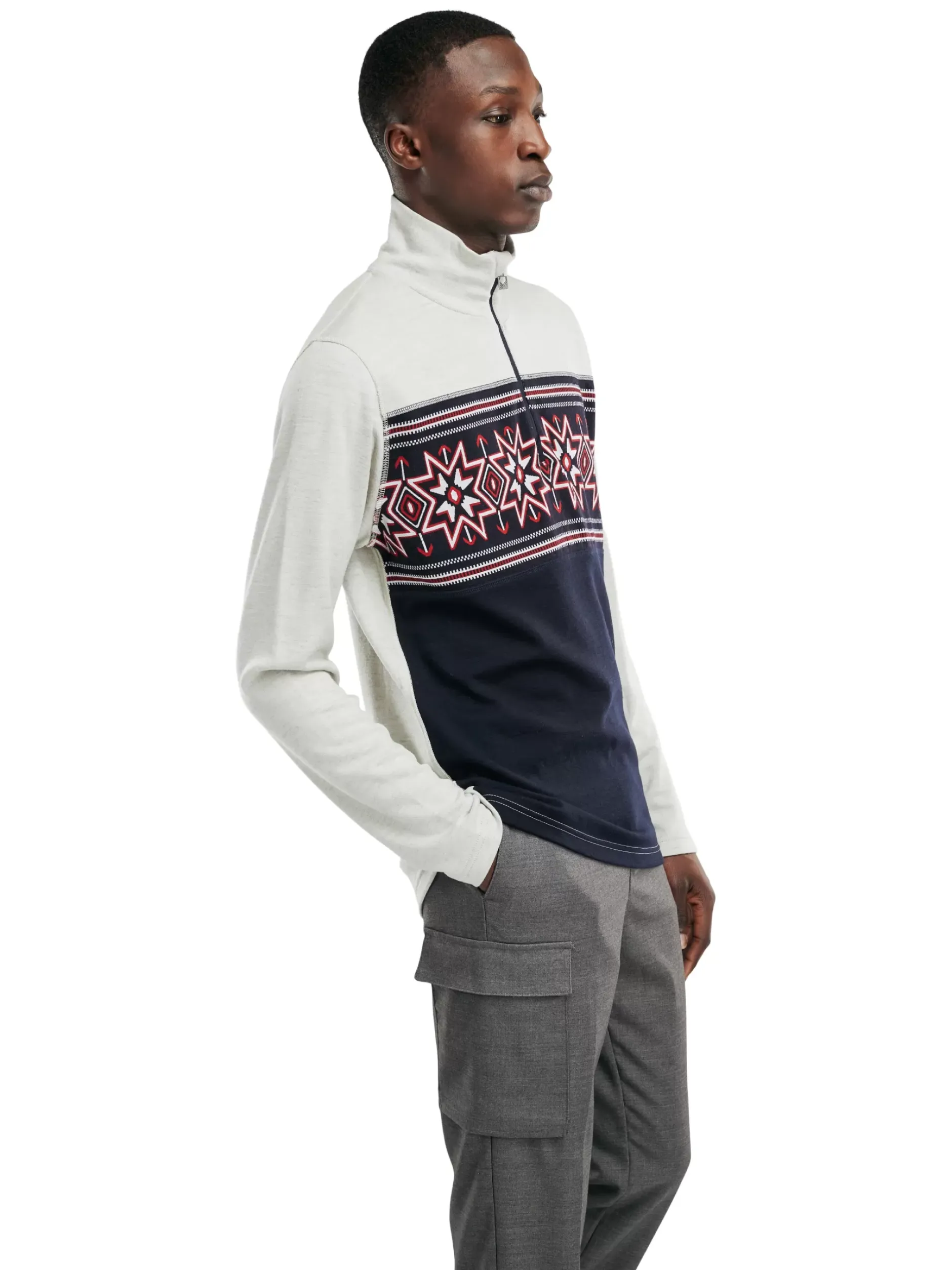 Best Sale Dale of Norway Tindefjell Basic Merino Ullgenser Herre Hvit