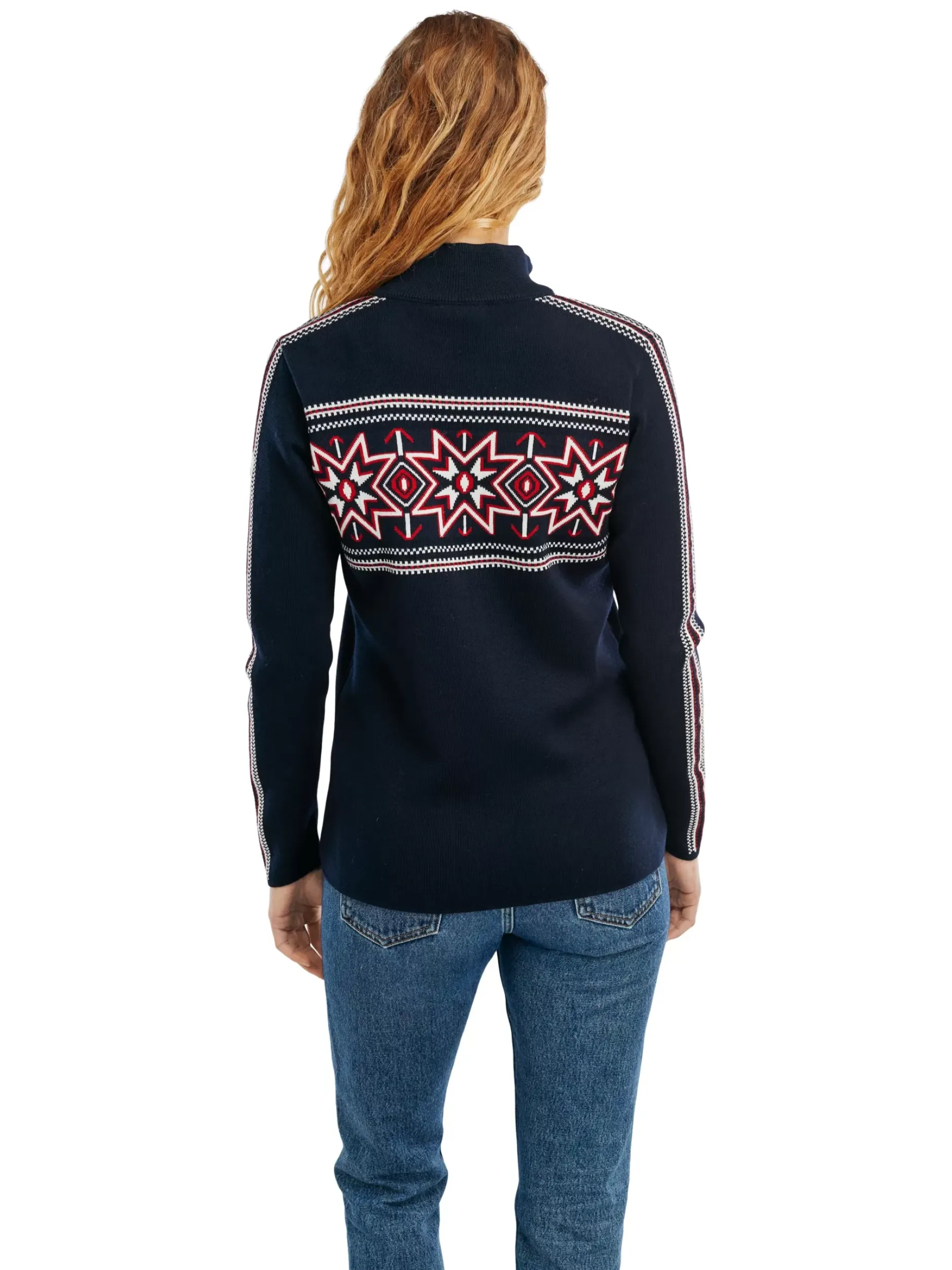 Store Dale of Norway Tindefjell Merino Ulljakke Dame Mork Bla
