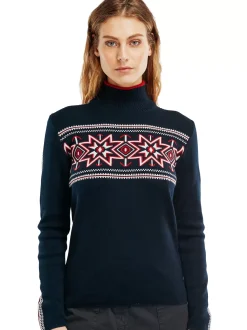 Discount Dale of Norway Tindefjell Ullgenser Dame - Merino Mork Bla