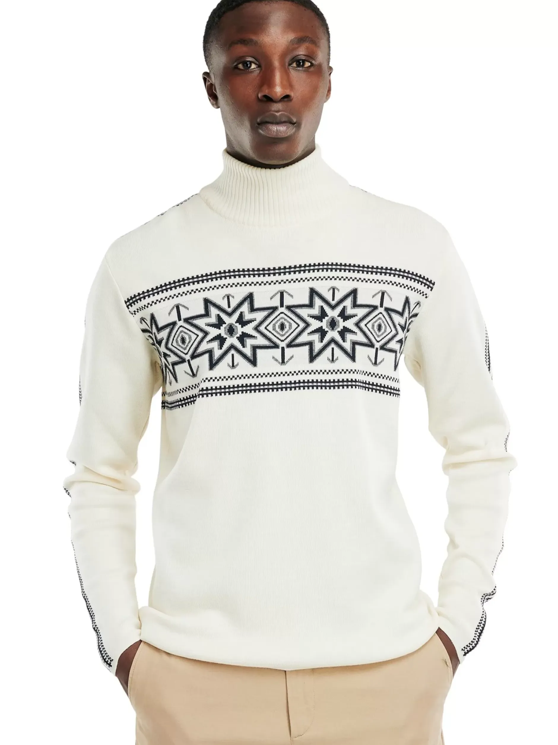 Online Dale of Norway Tindefjell Ullgenser Herre - Merino Offwhite