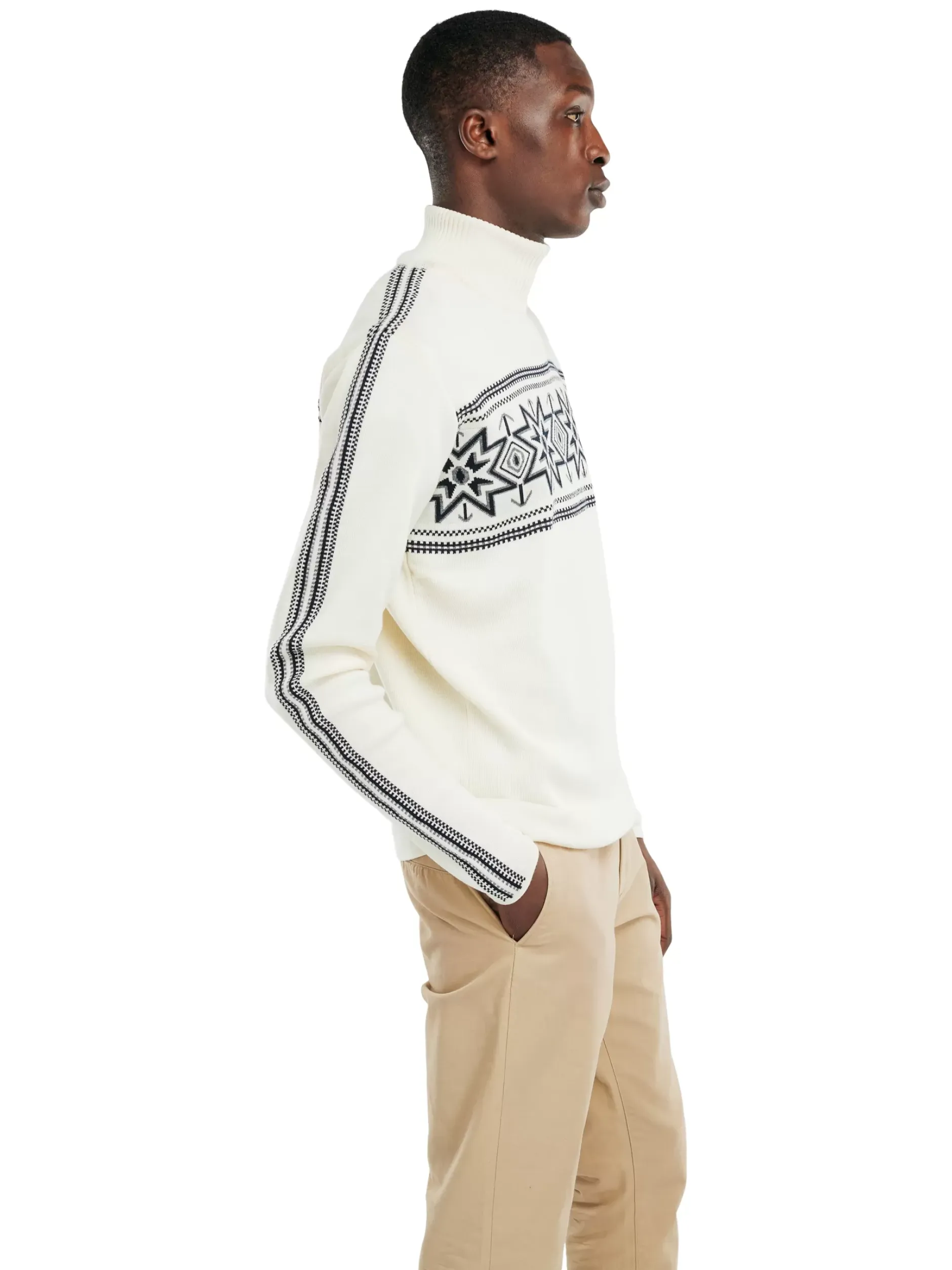 Online Dale of Norway Tindefjell Ullgenser Herre - Merino Offwhite