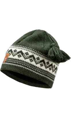 Best Dale of Norway Vail Lue Norsk Ull Unisex Mork Gronn
