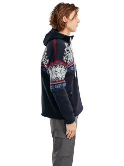 Hot Dale of Norway Vail Weatherproof Hoodie Norsk Ull Herre Mork Bla