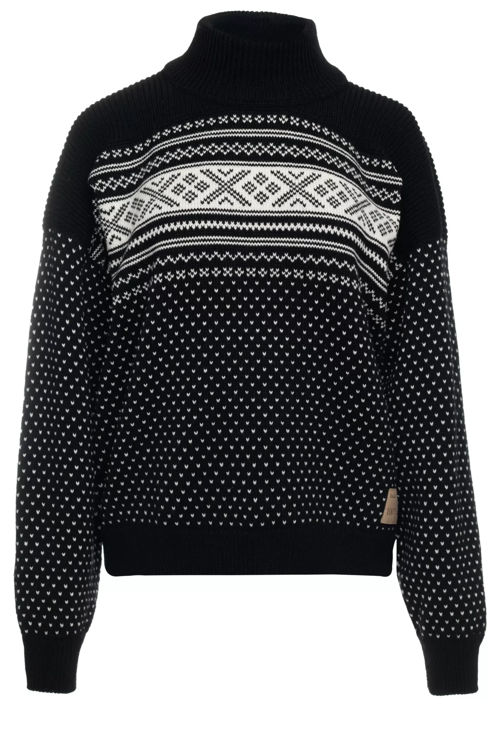 Fashion Dale of Norway Valloy Ullgenser Dame Sort Offwhite