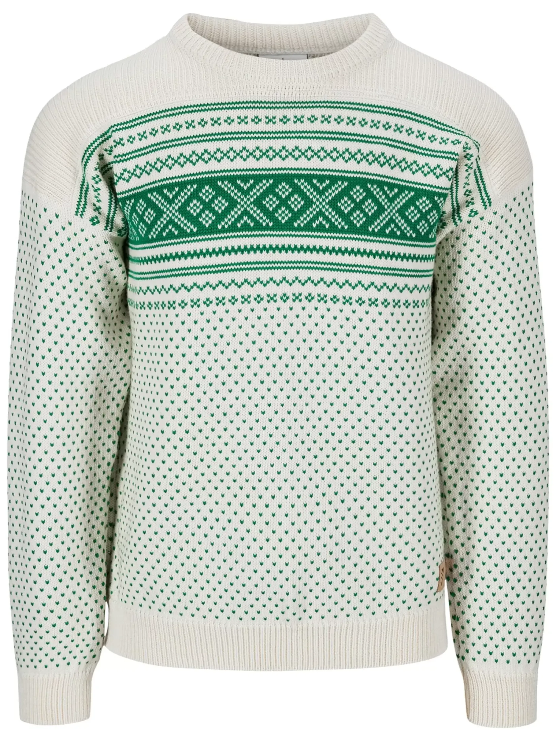 Outlet Dale of Norway Valloy Ullgenser Herre Offwhite / Lys Gronn