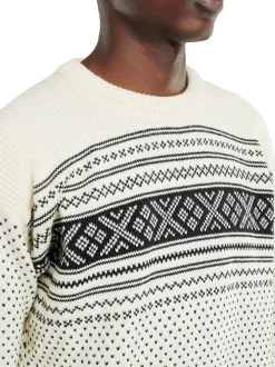 Shop Dale of Norway Valloy Ullgenser Herre Offwhite/Sort