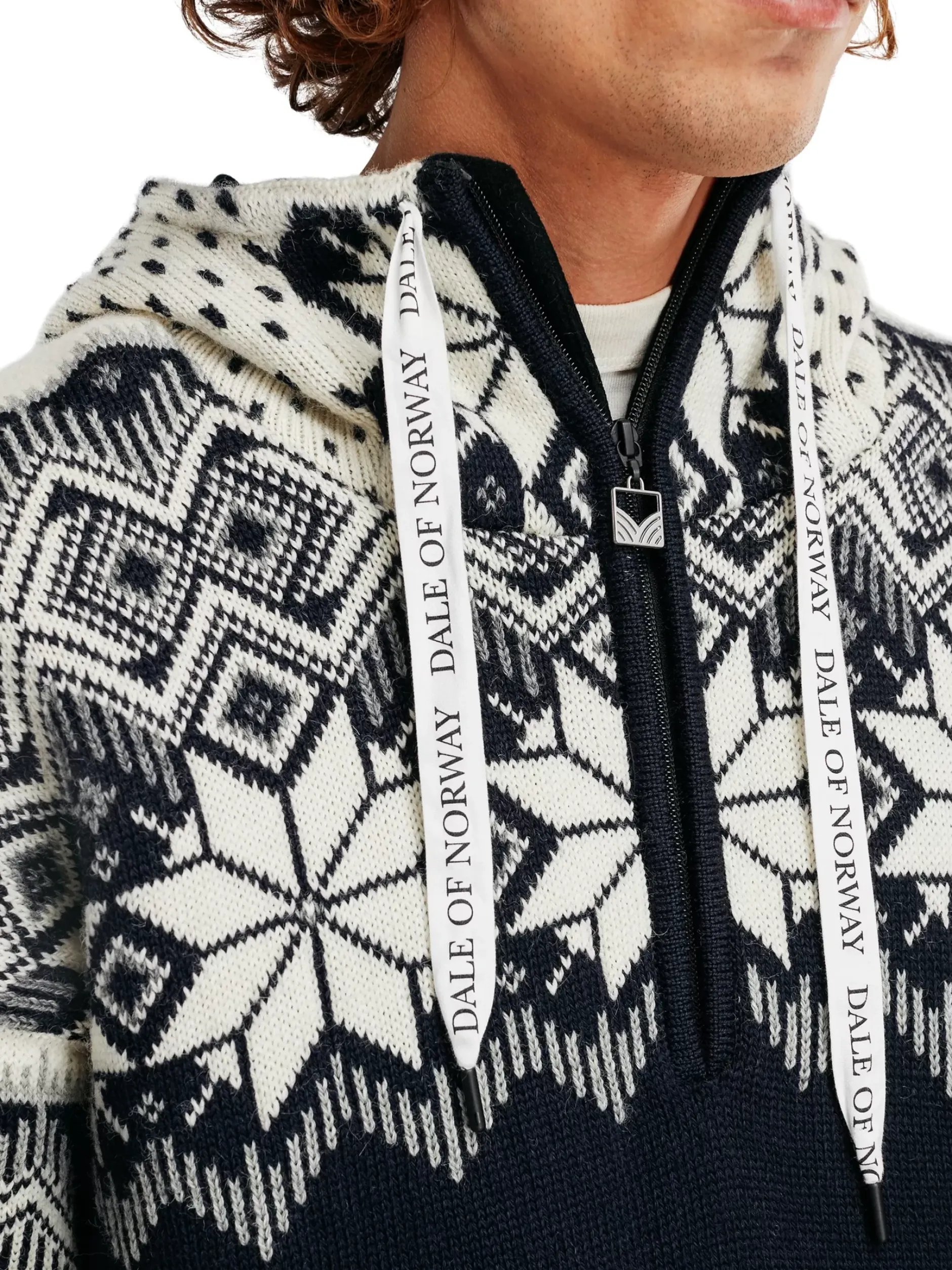 Shop Dale of Norway Vegard Weatherproof Hettegenser - Norsk Ull Mork Bla