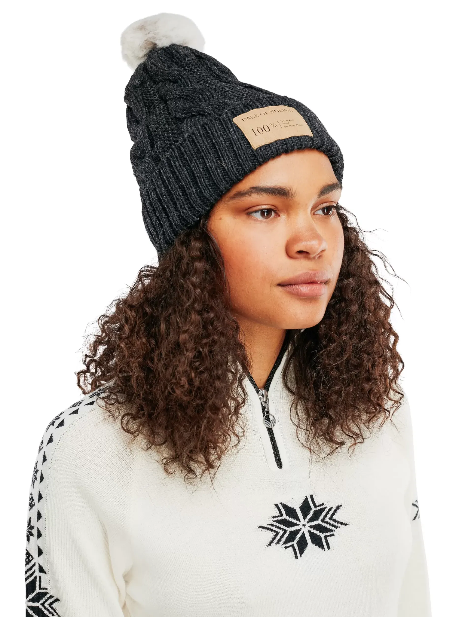 Online Dale of Norway Vilde Lue Norsk Ull Grey