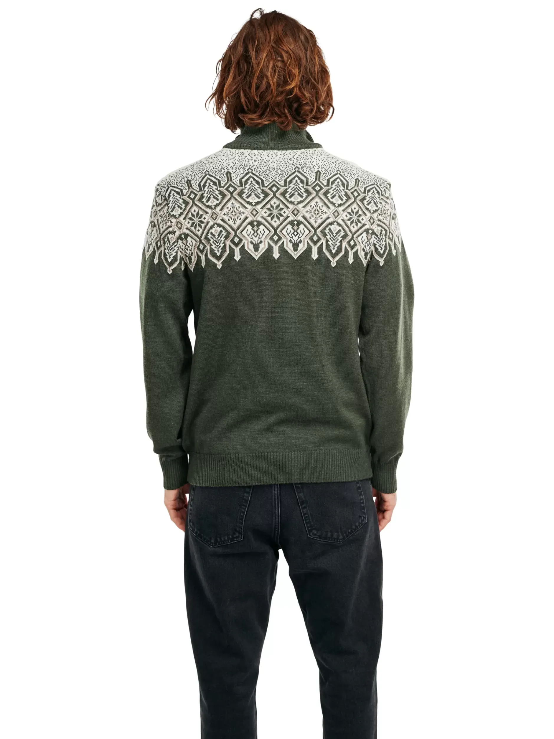 Hot Dale of Norway Winterland Merino Ullgenser Herre Mork Gronn